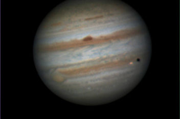 Giove Transito e ombra di Io Seeing 6/10