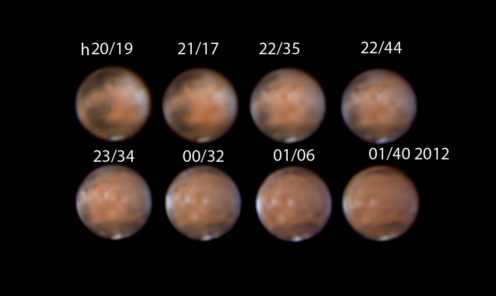 Marte seeing 5/10 h 5,21 di rotazione 