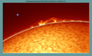 Protuberanze Solari 14-06-19 16-00-16 h 14 00 16 UT