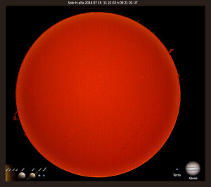 Sole H-alfa  DFK41 14-07-19 11-21-02 h 09 21 02 UT