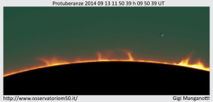 Protuberanze  13_09_2014 11_50_39 h 09 50 39 UT