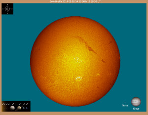 Sole H-alfa  DFK 41   14-09-02 14-59-30 h 12 59 30 UT