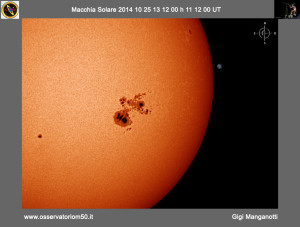 Macchia Solare14-10-25 13-12-00 h 11 12 00 UT