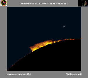 Protuberanze 14-10-05 10-31-58 h 08 31 58 UT