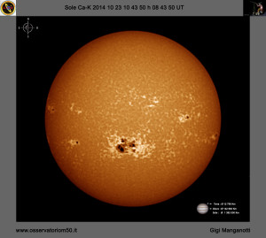 Sole Ca-K 14-10-23 10-43-50 h 08 43 50 UT