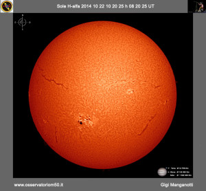 Sole H-alfa 14-10-22 10-20-25 h 08 20 25 UT