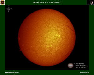 Sole H-alfa 14-10-30 14-25-16 h 13 25 16 UT