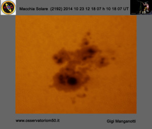 Sole Macchia solare 14-10-23 12-18-07 h 10 18 07 UT