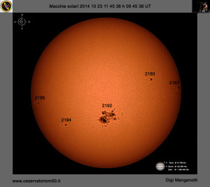 macchie solari  14-10-23 11-45-38 h 09 45 38 UT