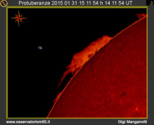 Protuberanze  15-01-31 15-11-54 h 14 11 54 UT