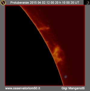 Protuberanze 15-04-02 12-00-20 h 10 00 20 UT