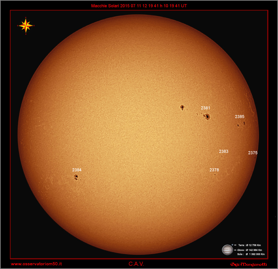 Macchie Solari 12 19 41 h 10 19 41 UT