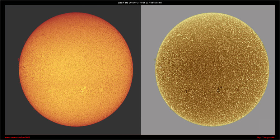 Sole H-alfa  15-07-27 10-55-03 h 08 55 03 UT