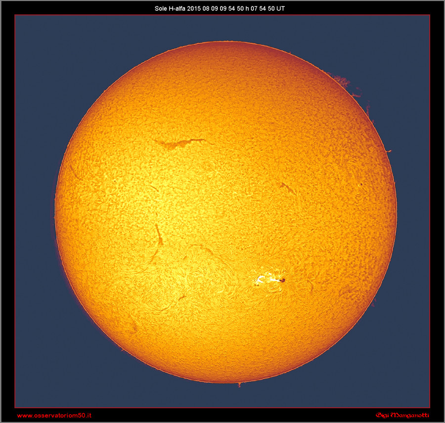 Sole H-alfa   15-08-09 09-54-50 h 07 54 50 UT