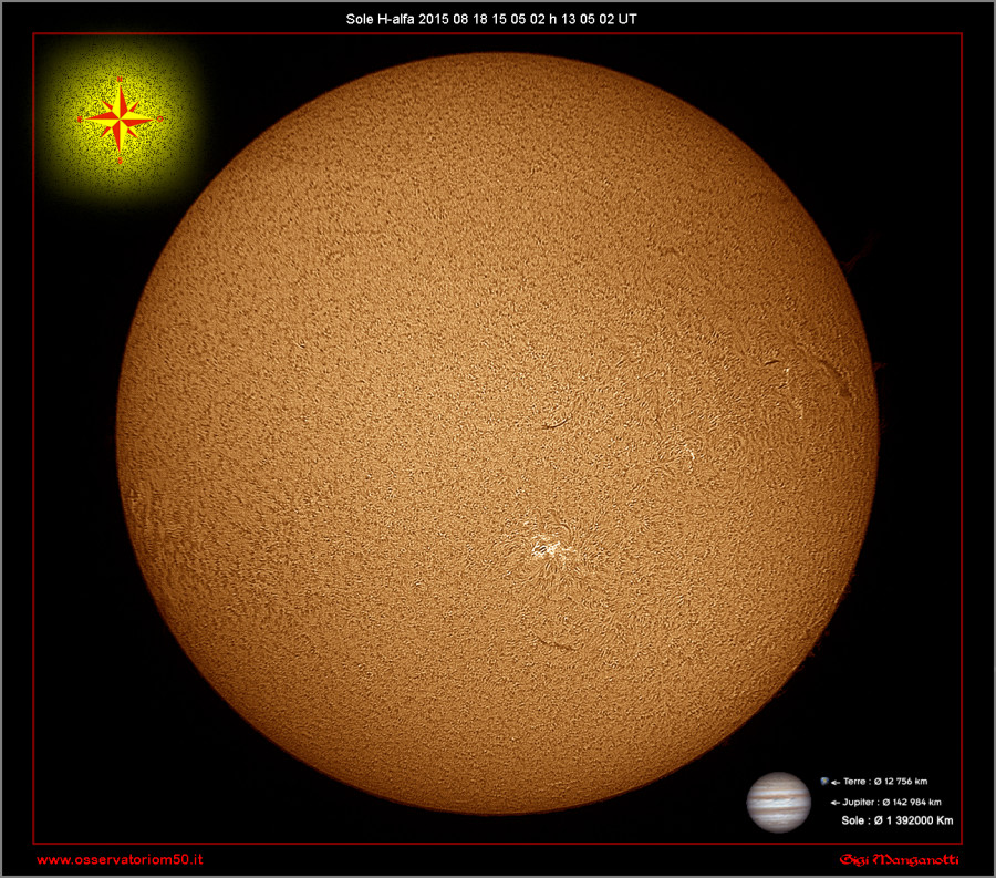 Sole H-alfa 2015 08 18 15 05 02 h 13 05 02 UT