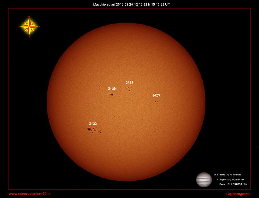 Macchie solari  15-09-25 12-15-22 h 10 15 22 UT