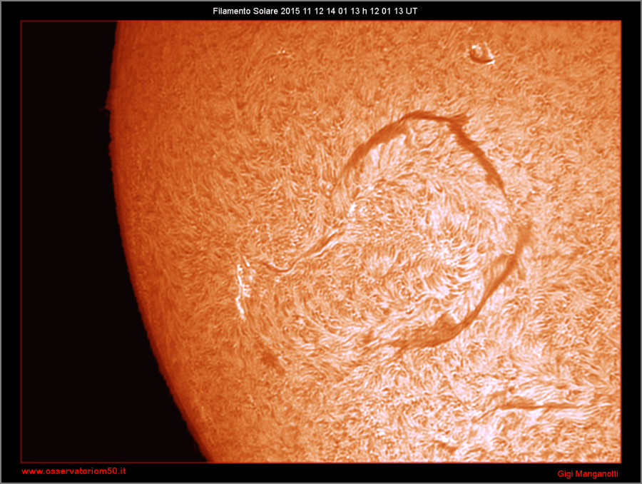 Filamento Solare   15-11-12 14-01-13 h 13 01 13 UT