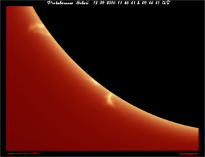 Protuberanze solari  16-09-12 11-46-41 h 09 46 41 UT